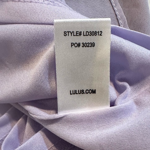Lulus Lavender Mini Halter Neck Dress Summer Size Medium - Picture 9 of 9